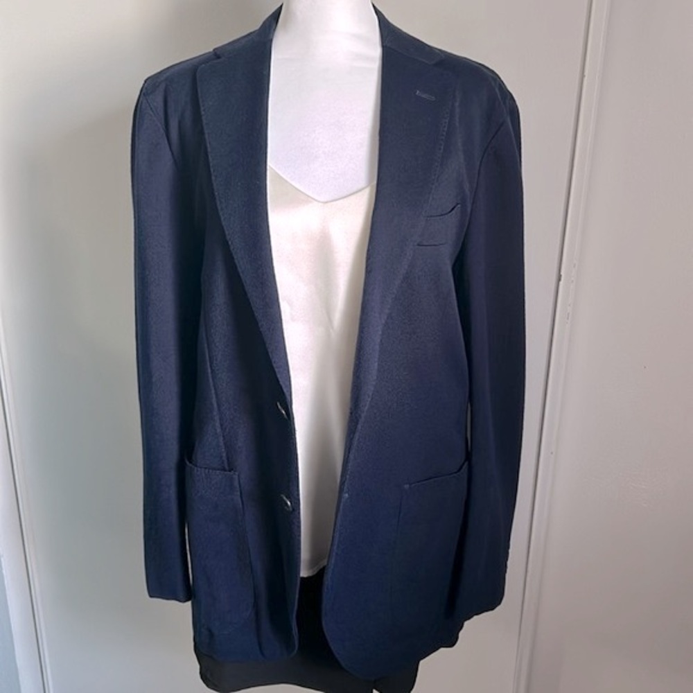 United Arrows Green Label Relaxing Women’s Wool Double Button Navy Blazer